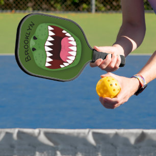 Funny T Rex Dinosaurier Cartoon Pickleball Schläger