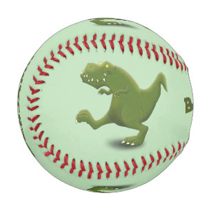 Funny T rex dinosaurier Cartoon Spaß Baseball