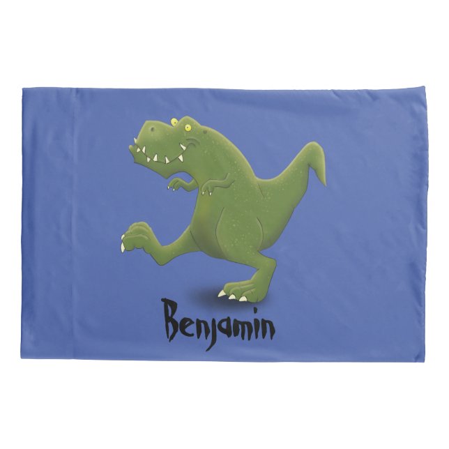 Funny T rex dinosaurier Cartoon Spaß Kissenbezug (Rückseite)