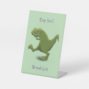 Funny T rex dinosaurier Cartoon Spaß Sockelschild