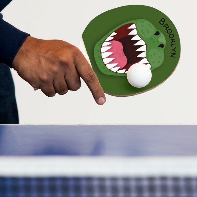 Funny T Rex Dinosaurier Cartoon Tischtennis Schläger (InSitu)