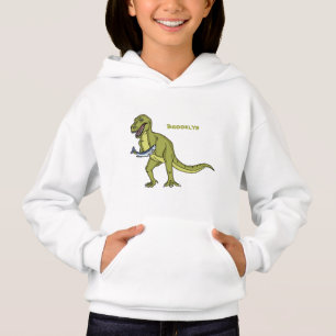 Funny T rex dinosaurier Illustration Hoodie