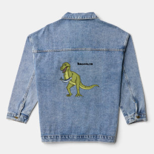 Funny T rex dinosaurier Illustration Jeansjacke