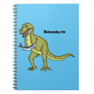 Funny T rex dinosaurier Illustration Notizblock