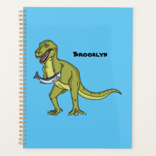 Funny T rex dinosaurier Illustration Planer