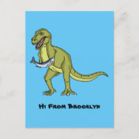 Funny T rex dinosaurier Illustration