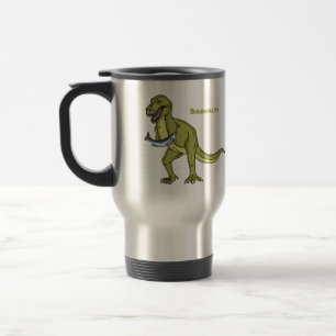Funny T rex dinosaurier Illustration Reisebecher