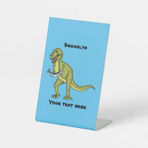 Funny T rex dinosaurier Illustration Sockelschild