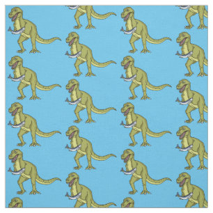 Funny T rex dinosaurier Illustration Stoff