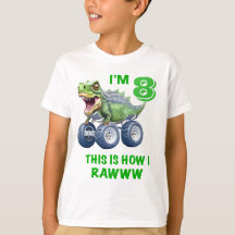 Funny T rex dinosaurier Monster LKW
