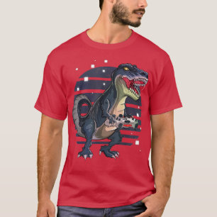 Funny T-Rex Gamer T Rex Gaming, Niedliches Videosp T-Shirt