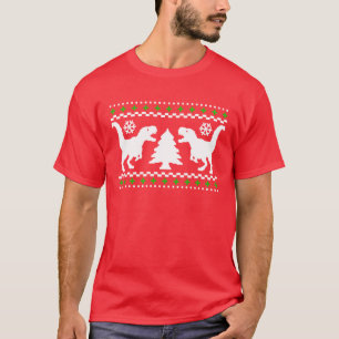 Funny T-Rex Ugly Christmas Sweater T-Shirt