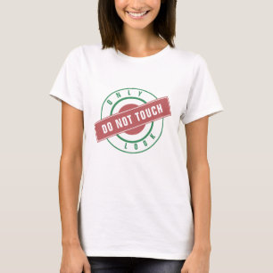 Funny T - Shirt Briefmarke Text nur aussehen - Tou