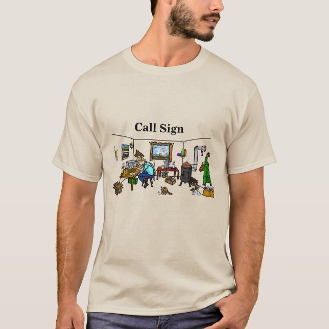 Funny T - Shirt des Funknetzbetreibers außerhalb d (Vorderseite)