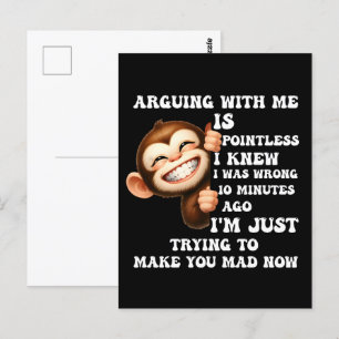 Funny T - Shirt for Men   Cool, Graphic und Humoro Postkarte