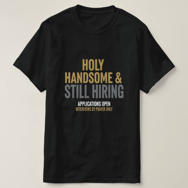 Funny T-shirt For Single Christian Men (Design devant)