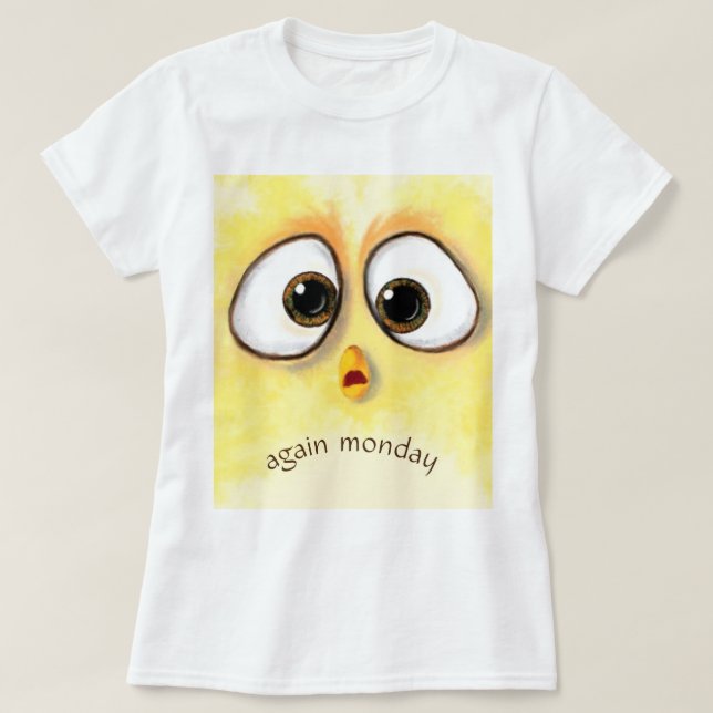 Funny T - Shirt Große überraschende Augen - Eigene (Design vorne)