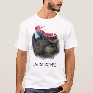 Funny T - Shirt mit Angry Mandrill und Custom Text
