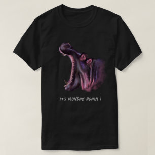 Funny T - Shirt mit Big Hippo und benutzerdefinier