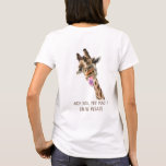 Funny T - Shirt mit spielerischer Giraffe - Benutz<br><div class="desc">Funny T - Shirt mit Giraffe Tongue Out und spielerischer Wink Cartoon Zeichnend Tierlächeln - oder wählen / Ihren einzigartigen Text / Schriftart / Farbe hinzufügen - Machen Sie Ihr Special T - Shirt Geschenk - Vergrössern und verschieben oder entfernen und hinzufügen / Bild mit Anpassungs-Tool ! - Zeichn und...</div>