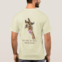 Funny T - Shirt mit spielerischer Giraffe - Benutz