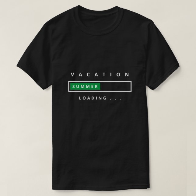 Funny T - Shirt mit Text Sommerurlaub Laden (Design vorne)