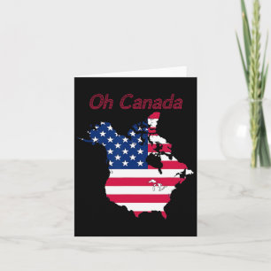 Funny T-Shirt Oh Kanada Funny Trump Karte der USA