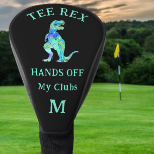 Funny T-Shirt Rex Golfing Joke Personalisiert Golf Headcover