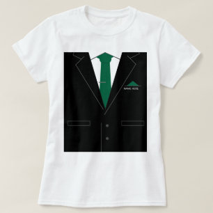 Funny T - Shirt Schwarzer Anzug und Krawatte Benut