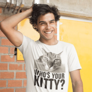 FUNNy Tabby CAT T - SHIRT, Ihr Kätzchen Tri-Blend Shirt