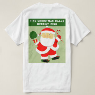 Funny Table Tennis Weihnachts-T - Shirt