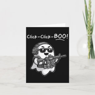 Funny Tachost Klicken Sie auf Boot Halloween Vet Karte
