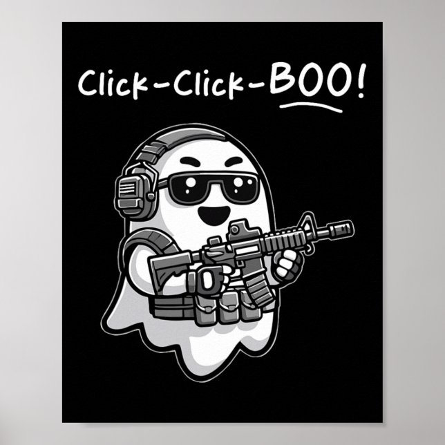 Funny Tachost Klicken Sie auf Boot Halloween Vet Poster (Vorne)