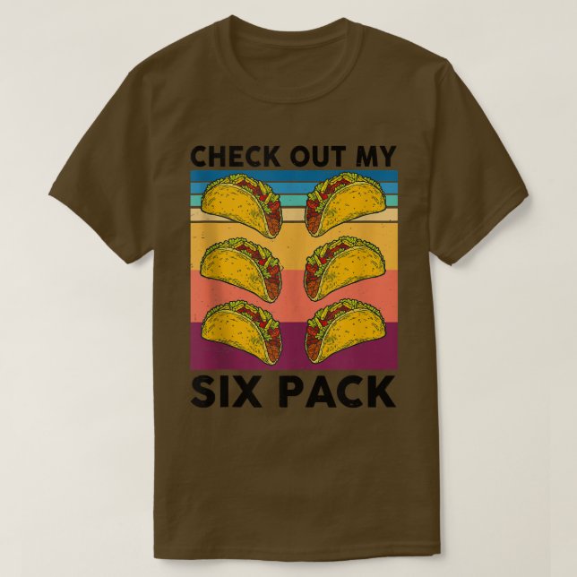 Funny Taco 6 Pack Fitness Taco Meican Gym Top for  (Design vorne)