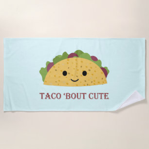 Funny Taco Bout Niedlich Kawaii Taco Strandtuch