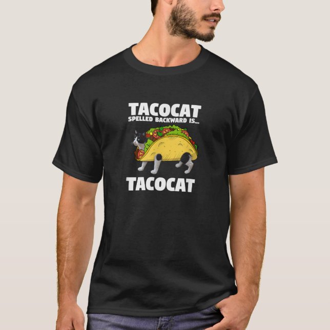 Funny Taco Cat Graphic T Shirt (Vorderseite)