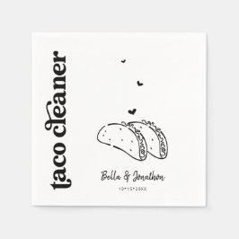 Funny Taco Cleaner Wedding Napkin Serviette