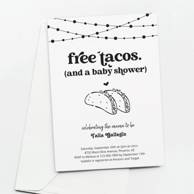 Funny Taco Couple's Baby Shower Einladung (Von Creator hochgeladen)