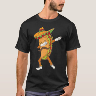 Funny Taco Dabbing Post Mexikanischer Food Junkie T-Shirt