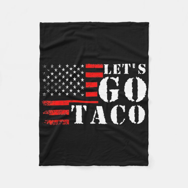 Funny Taco Let's Go Taco Fleecedecke (Vorderseite)