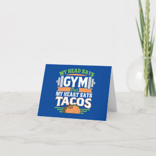 Funny Taco Lover Feiertagskarte