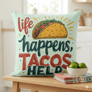 Funny Taco Lover Fiesta Feinschmecker Spaß Kissen