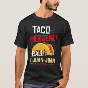 Funny Taco Notruf 9 Juan Juan für Cinco de T-Shirt