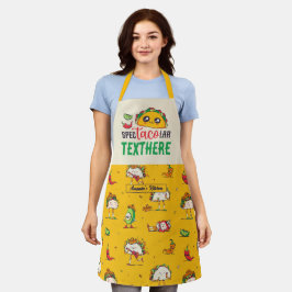 Funny Taco Pun Mexikanisches Essen Lover Personali Schürze