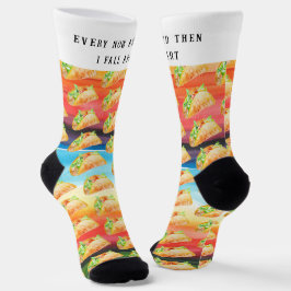 Funny Taco Socks | Ab und zu fällt ich weg Socken