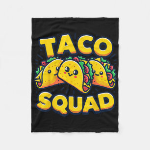 Funny Taco Squad Niedlich mexikanisches Food Lover Fleecedecke