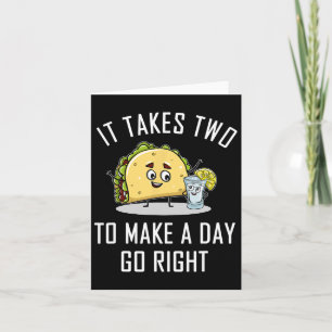 Funny Taco Tequila Lover Zitat Geschenk Cinco De M Karte