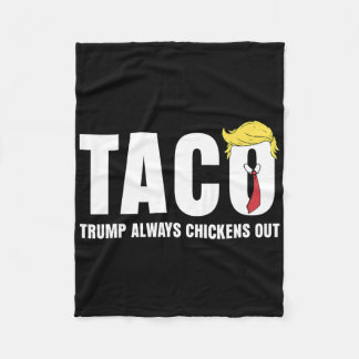 Funny Taco Trump hält immer Chickens out T.a.c.o 5 Fleecedecke