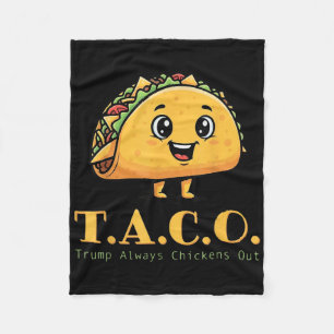 Funny Taco Trump hühnt immer Niedliches Huhn Fleecedecke