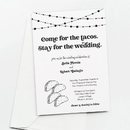 Funny Taco Wedding Einladung